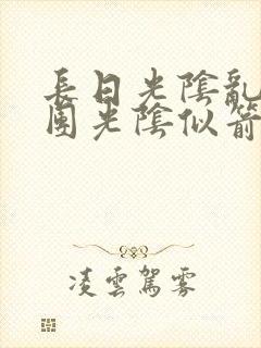 长日光阴乱作一团光阴似箭眇眇