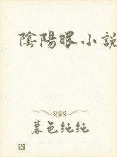 阴阳眼小说