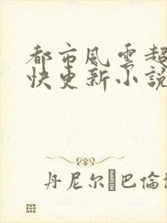 都市风云超前超快更新小说