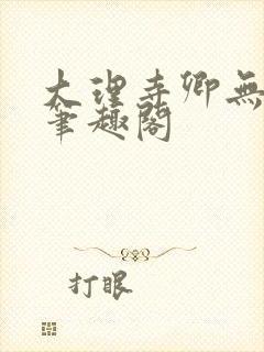 大理寺卿无删改笔趣阁封面