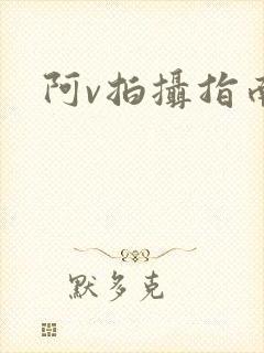 阿v拍摄指南