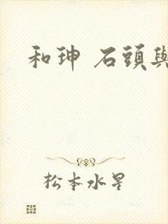 和珅 石头与水