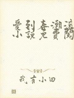爱到春潮滚滚来小说免费阅读