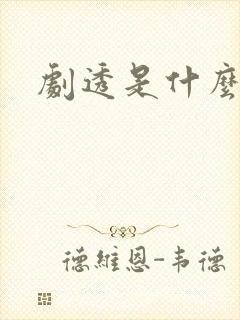 剧透是什么意思