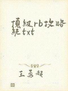顶级rb攻略系统txt