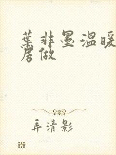 叶非墨温暖在厨房做