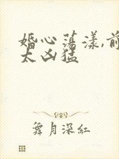 婚心荡漾,前夫太凶猛封面
