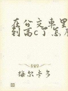 在公交车里c弄到高c了怎么办