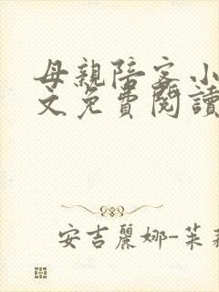 母亲陪客小说全文免费阅读