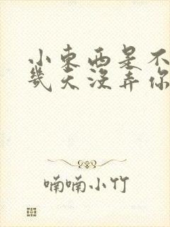 小东西是不是好几天没弄你了