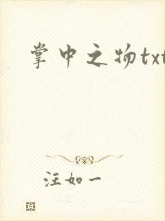 掌中之物txt