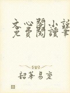 文心阁小说全文免费阅读笔趣阁