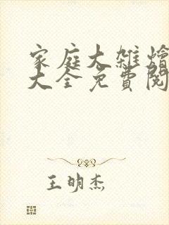 家庭大杂烩小说大全免费阅读封面