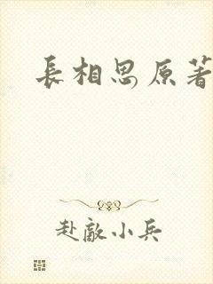 长相思原著封面