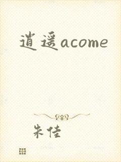 逍遥acome封面