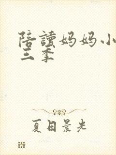 陪读妈妈小说第三季