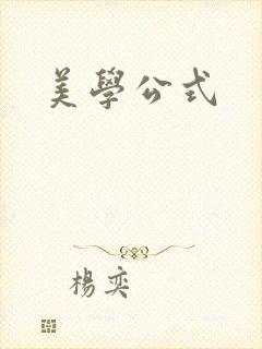 美学公式