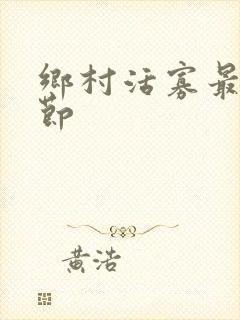 乡村活寡最新章节