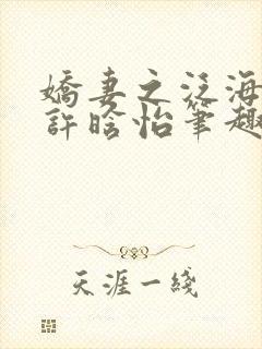 娇妻之泛海之舟许晗怡笔趣阁