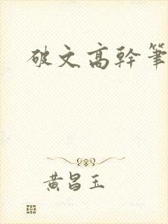 破文高干笔趣阁封面