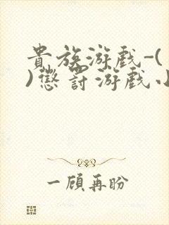 贵族游戏-(一)惩罚游戏小说