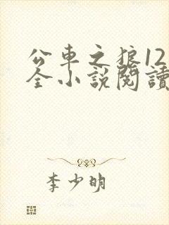公车之狼12集全小说阅读