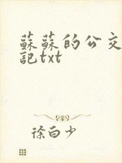 苏苏的公交车日记txt
