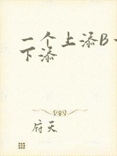 一个上添B一个下添