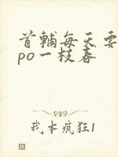 首辅每天要不够po一枝春封面