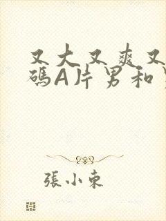 又大又爽又黄无码A片男和男封面
