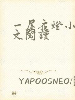一屋夜灯小说全文阅读