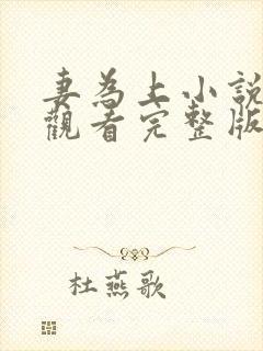 妻为上小说免费观看完整版笔趣阁