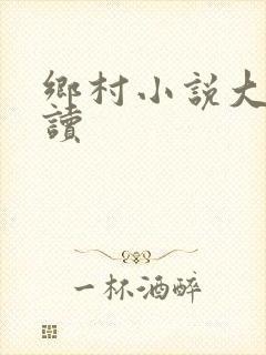 乡村小说大全阅读封面