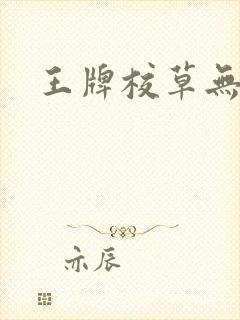 王牌校草无限爱