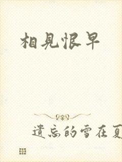 相见恨早
