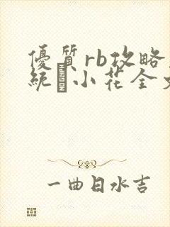 优质rb攻略系统寀小花全文免费阅读封面