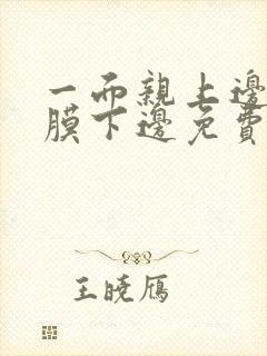 一面亲上边一面膜下边免费阅读