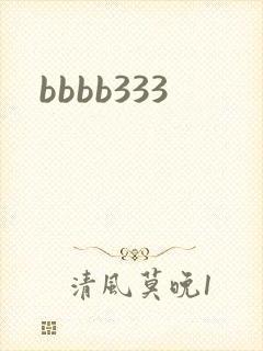 bbbb333封面