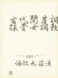 古代闺房调教h揉贵女调教记