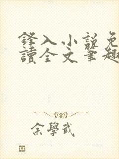 锋入小说免费阅读全文笔趣阁