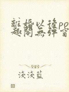 离婚以后po笔趣阁无弹窗封面
