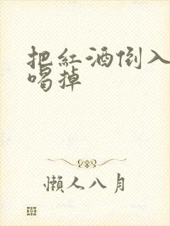 把红酒倒入b里喝掉封面