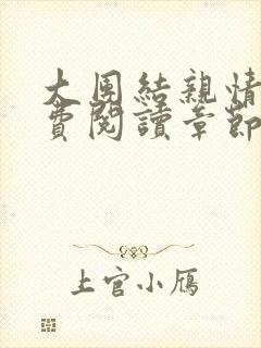 大团结亲情会免费阅读章节