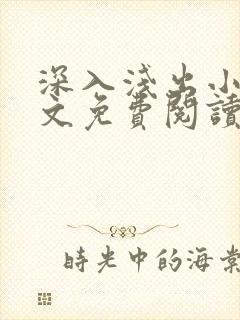 深入浅出小说全文免费阅读笔趣阁