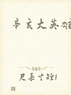 辛亥大英雄