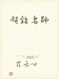 超能名帅封面