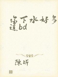 你下水好多下水道bd