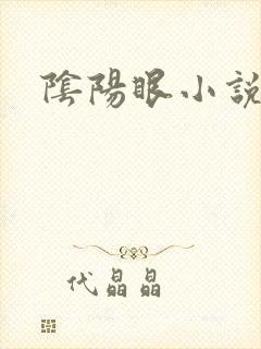 阴阳眼小说封面