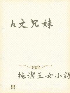h文兄妹封面