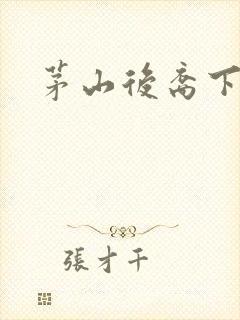 茅山后裔下载封面